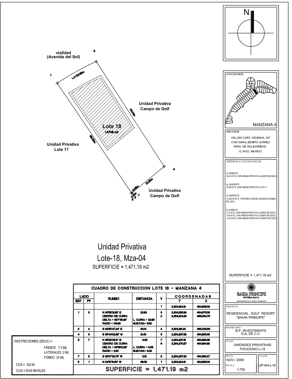 Terreno en venta frente al campo de golf | Tulum Country Club - 1